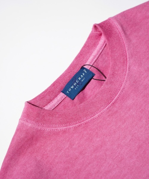 TOWNCRAFT（タウンクラフト）の「TOWNCRAFT / タウンクラフト VINTAGE DYE 9OZ LS TEE ヴィンテージ加工 ピグメント ヘビーウェイト 長袖Tシャツ（Tシャツ/カットソー・メンズ・パープル/ピンク/グリーン/ターコイズブルー/グレー/ブラック・MEDIUM/LARGE/X-LARGE）」の22枚目の写真