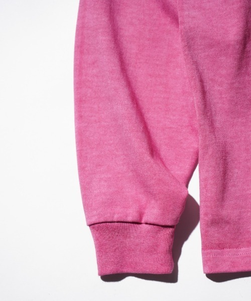 TOWNCRAFT（タウンクラフト）の「TOWNCRAFT / タウンクラフト VINTAGE DYE 9OZ LS TEE ヴィンテージ加工 ピグメント ヘビーウェイト 長袖Tシャツ（Tシャツ/カットソー・メンズ・パープル/ピンク/グリーン/ターコイズブルー/グレー/ブラック・MEDIUM/LARGE/X-LARGE）」の20枚目の写真