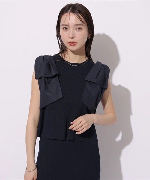 【れみぱん】新品未使用 肩リボンニット マイストラーダ 肩リボンニット | ニット | Mystrada（マイストラーダ） │【公式通販