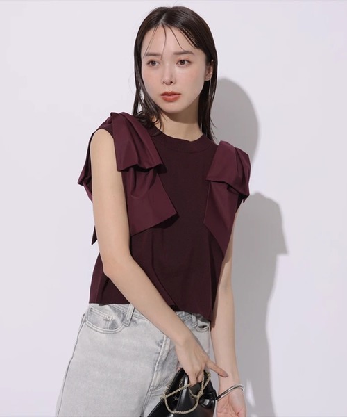 Mystrada（マイストラーダ）の「肩リボンニット（ニット/セーター