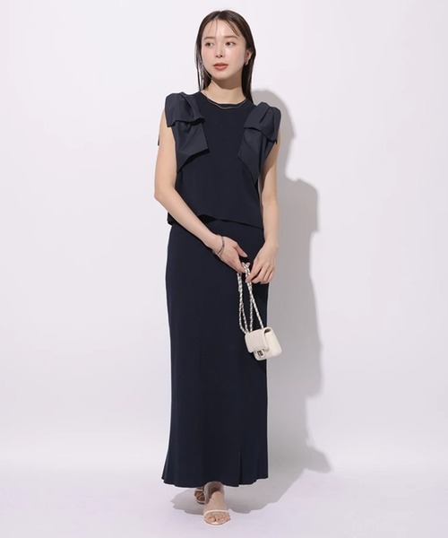 マイストラーダ   肩リボンVネックニット 𝐌𝐲𝐬𝐭𝐫𝐚𝐝𝐚 𝐍𝐄𝐖 𝐖𝐄𝐁𝐀𝐋𝐁𝐔𝐌 古畑星夏さん着用の最新