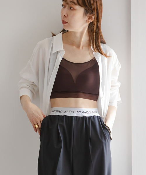 「大人気 新入荷 新品」に該当するファッション通販 NICENICE MOMENT/ナイスナイスモーメント MESH BRA TANK（その他 トップス