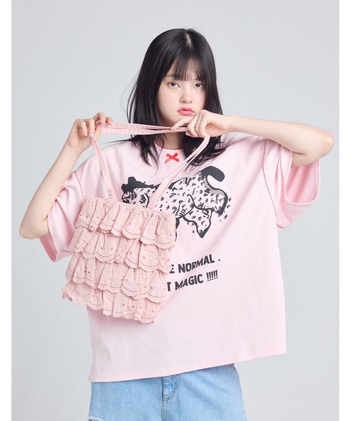 Little sunny bite（リトルサニーバイト）の「【8】【it】【little sunny bite】bear lace bag（ショルダーバッグ・レディース・ピンク/ホワイト/ブラック・FREE）」の3枚目の写真