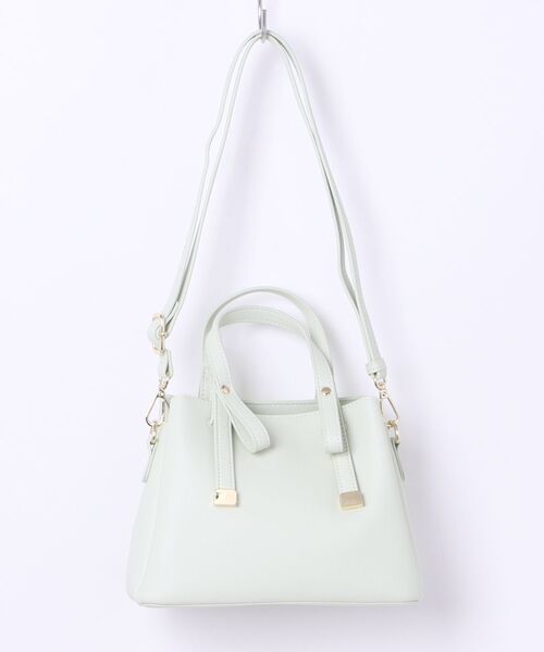 EDIT COLOGNE（エディットコロン）の「リボントートミニバッグ（ショルダーバッグ・レディース・ベージュ/グレー/ライトグリーン・ﾌﾘ-）」の3枚目の写真