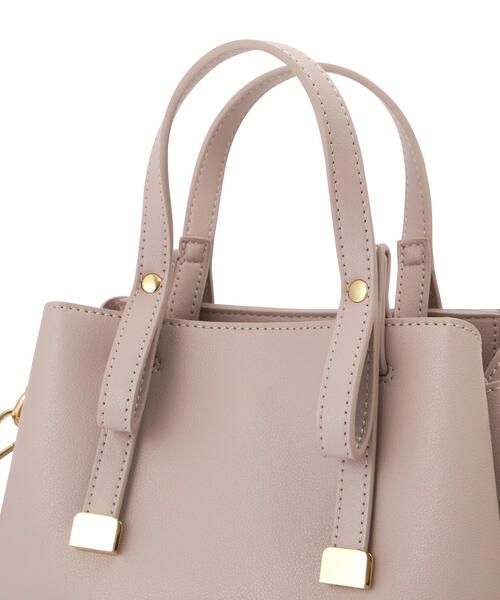 EDIT COLOGNE（エディットコロン）の「リボントートミニバッグ（ショルダーバッグ・レディース・ベージュ/グレー/ライトグリーン・ﾌﾘ-）」の12枚目の写真