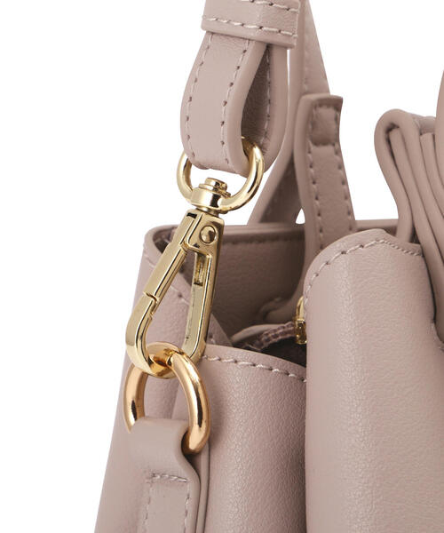 EDIT COLOGNE（エディットコロン）の「リボントートミニバッグ（ショルダーバッグ・レディース・ベージュ/グレー/ライトグリーン・ﾌﾘ-）」の10枚目の写真