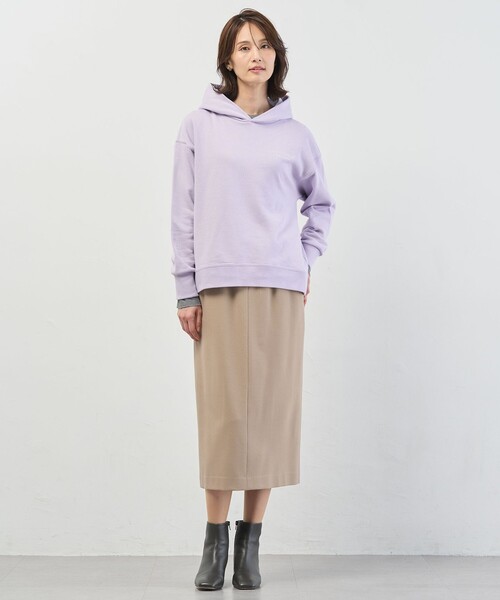 J.PRESS（ジェイプレス）の「【WEB限定】シアーストレッチフライス クルーネック シアー カットソー（Tシャツ/カットソー・レディース・ダークブラウン系/ブラック系/アイボリー系/ブラック系1/サックスブルー系・T15/T13）」の22枚目の写真