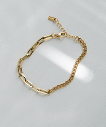 SMELLY | ステンレスコンビチェーンブレスレット(ブレスレット)