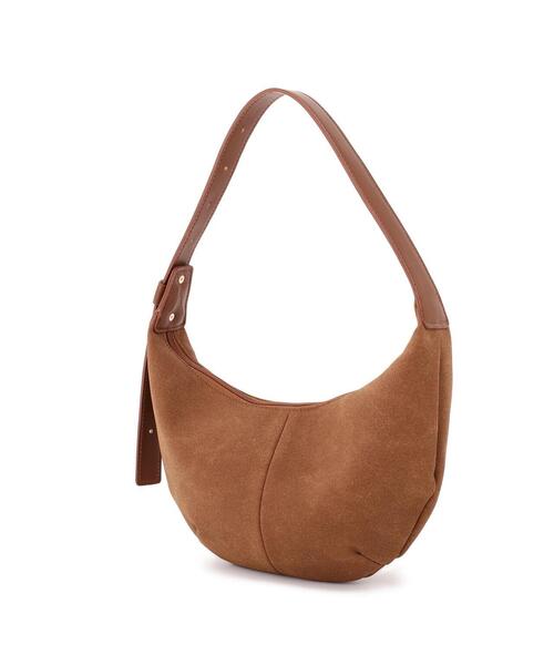 FREE'S MART（フリーズマート）の「ハーフムーンバッグ（ハンドバッグ・レディース・ブラウン/ブラック・ﾌﾘ-）」の6枚目の写真