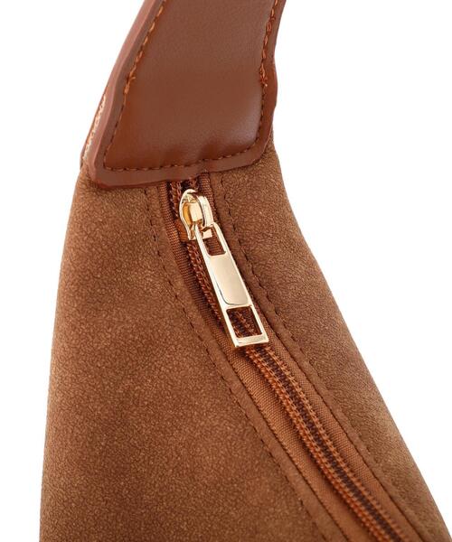 FREE'S MART（フリーズマート）の「ハーフムーンバッグ（ハンドバッグ・レディース・ブラウン/ブラック・ﾌﾘ-）」の8枚目の写真