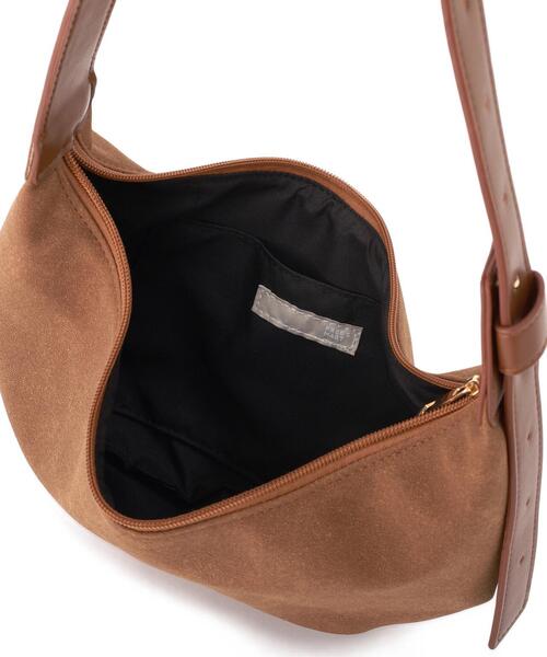 FREE'S MART（フリーズマート）の「ハーフムーンバッグ（ハンドバッグ・レディース・ブラウン/ブラック・ﾌﾘ-）」の10枚目の写真