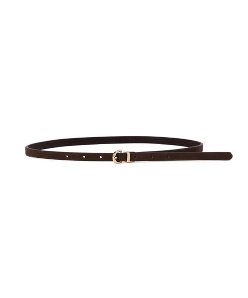 NATURAL BEAUTY BASIC（ナチュラルビューティーベーシック）の「リバーシブルナローベルト（ベルト・レディース・ブラック/ダークブラウン・FREE）」の2枚目の写真