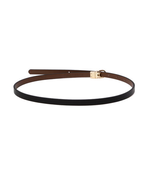 NATURAL BEAUTY BASIC（ナチュラルビューティーベーシック）の「リバーシブルナローベルト（ベルト・レディース・ブラック/ダークブラウン・FREE）」の12枚目の写真