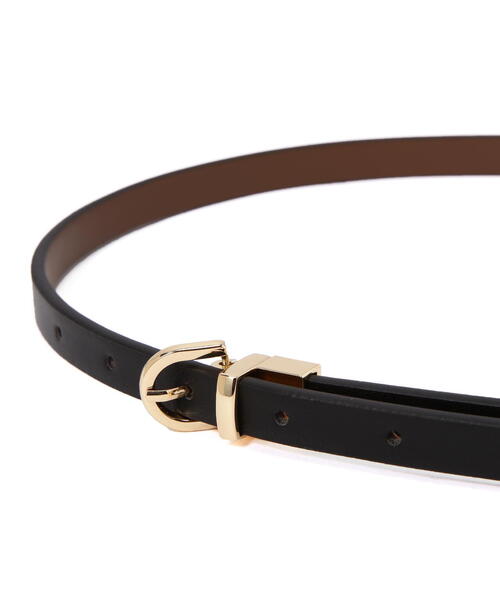 NATURAL BEAUTY BASIC（ナチュラルビューティーベーシック）の「リバーシブルナローベルト（ベルト・レディース・ブラック/ダークブラウン・FREE）」の13枚目の写真