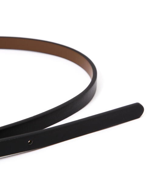 NATURAL BEAUTY BASIC（ナチュラルビューティーベーシック）の「リバーシブルナローベルト（ベルト・レディース・ブラック/ダークブラウン・FREE）」の14枚目の写真