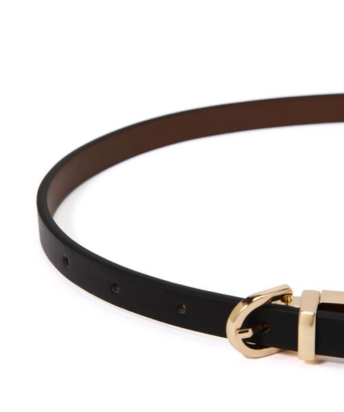 NATURAL BEAUTY BASIC（ナチュラルビューティーベーシック）の「リバーシブルナローベルト（ベルト・レディース・ブラック/ダークブラウン・FREE）」の15枚目の写真