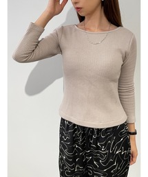 STRATA（エストラータ）の「カップ付き9分袖トップス 【低身長・小柄女性】（Tシャツ/カットソー）」