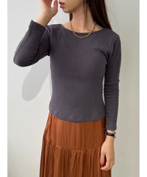 STRATA（エストラータ）の「カップ付き9分袖トップス 【低身長・小柄女性】（Tシャツ/カットソー）」