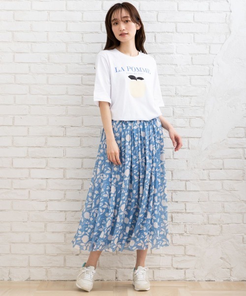 sabstreet my standard(サブストリートマイスタンダード)の「KAFFE プリントアソートTシャツ(Tシャツ/カットソー・レディース・ホワイト・38)」の2枚目の写真