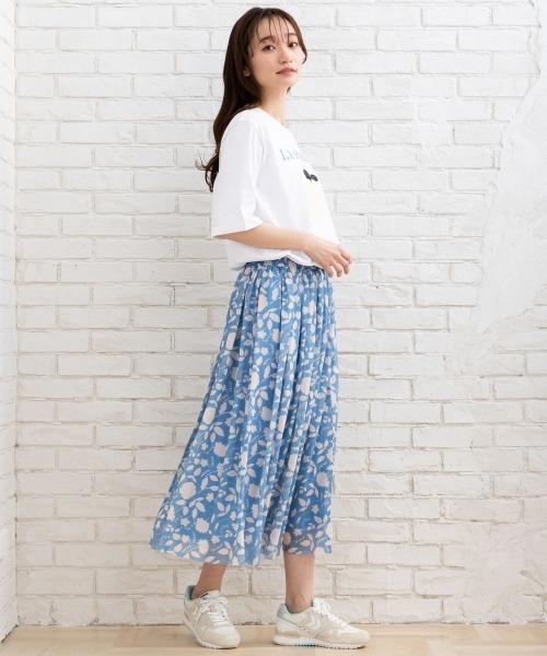 sabstreet my standard(サブストリートマイスタンダード)の「KAFFE プリントアソートTシャツ(Tシャツ/カットソー・レディース・ホワイト・38)」の3枚目の写真