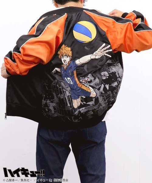 RUGGEDWORKS(ラゲッドワークス)の「【ハイキュー!!】 日向翔陽 スカジャン(スカジャン・メンズ・ブラック・LL/L/M)」の11枚目の写真