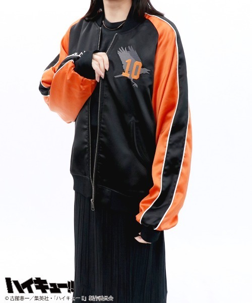 RUGGEDWORKS(ラゲッドワークス)の「【ハイキュー!!】 日向翔陽 スカジャン(スカジャン・メンズ・ブラック・LL/L/M)」の13枚目の写真