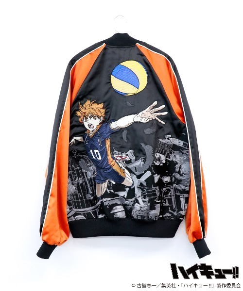 RUGGEDWORKS(ラゲッドワークス)の「【ハイキュー!!】 日向翔陽 スカジャン(スカジャン・メンズ・ブラック・LL/L/M)」の6枚目の写真