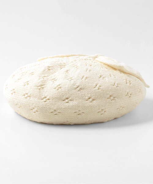 apres les cours（アプレレクール）の「ベビーニットベレー帽（その他ベビー用品・キッズ・アイボリー・48/46）」の2枚目の写真