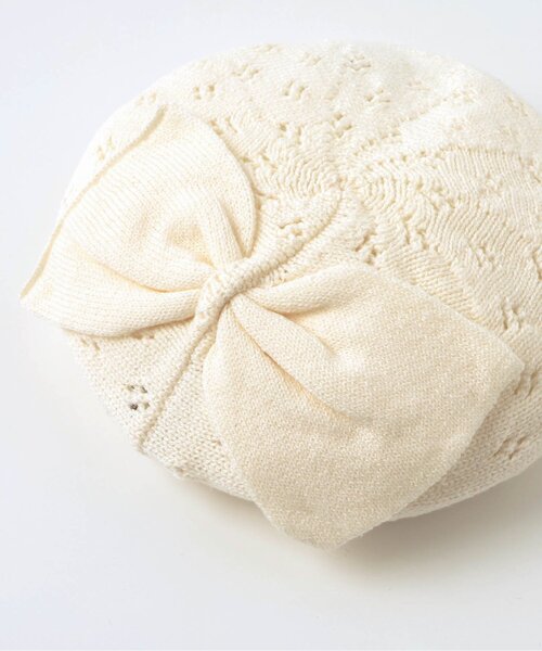 apres les cours（アプレレクール）の「ベビーニットベレー帽（その他ベビー用品・キッズ・アイボリー・48/46）」の3枚目の写真