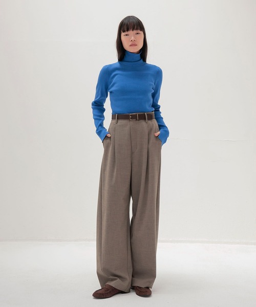 DRESSLAVE（ドレスレイブ）の「cutout rib turtleneck pull(カットアウトリブタートルネックプルオーバー)（ニット/セーター・レディース・チャコールグレー/ブルー/ピンク・38）」の20枚目の写真