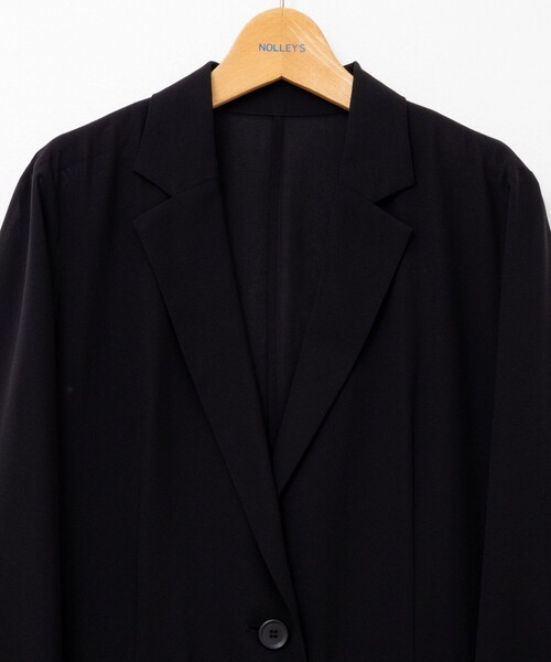 NOLLEY’S（ノーリーズ）の「ウォッシャブルシアーライトジャケット（テーラードジャケット・レディース・ブラック/チャコールグレー・38/36）」の17枚目の写真