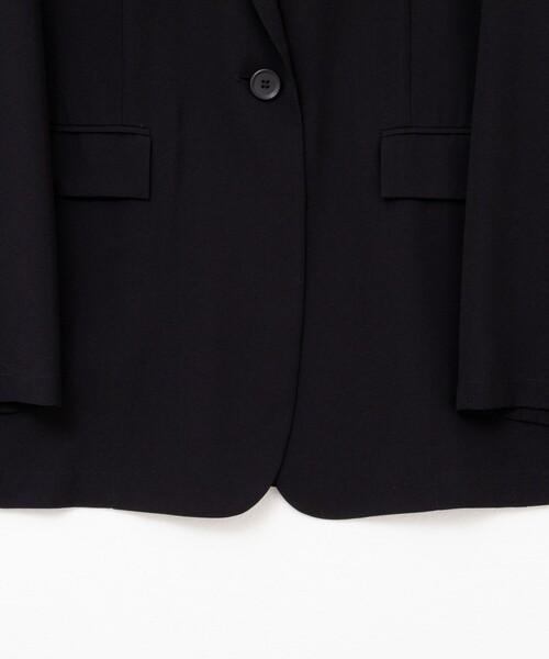 NOLLEY’S（ノーリーズ）の「ウォッシャブルシアーライトジャケット（テーラードジャケット・レディース・ブラック/チャコールグレー・38/36）」の18枚目の写真