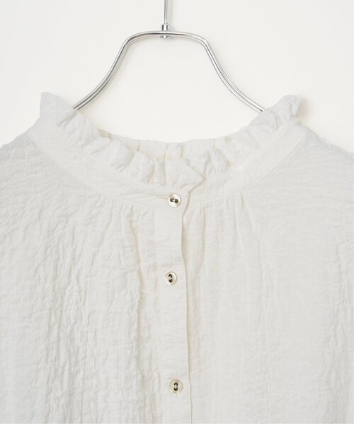 LBC(エルビーシー)の「オーガニックコットン襟フリルブラウス(シャツ/ブラウス・レディース・ホワイト/ネイビー/パープル/ベージュ/その他31・M/L)」の15枚目の写真