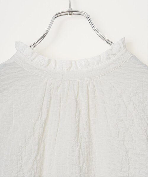 LBC(エルビーシー)の「オーガニックコットン襟フリルブラウス(シャツ/ブラウス・レディース・ホワイト/ネイビー/パープル/ベージュ/その他31・M/L)」の16枚目の写真