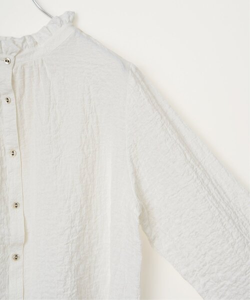 LBC(エルビーシー)の「オーガニックコットン襟フリルブラウス(シャツ/ブラウス・レディース・ホワイト/ネイビー/パープル/ベージュ/その他31・M/L)」の17枚目の写真