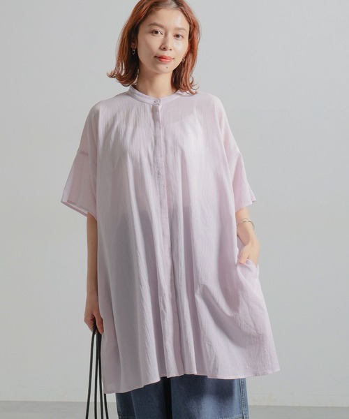 studio CLIP（スタディオクリップ）の「コットンボイルチュニックワンピース（チュニック・レディース・ブラック/ライトグレー/ピンク・FREE）」の22枚目の写真