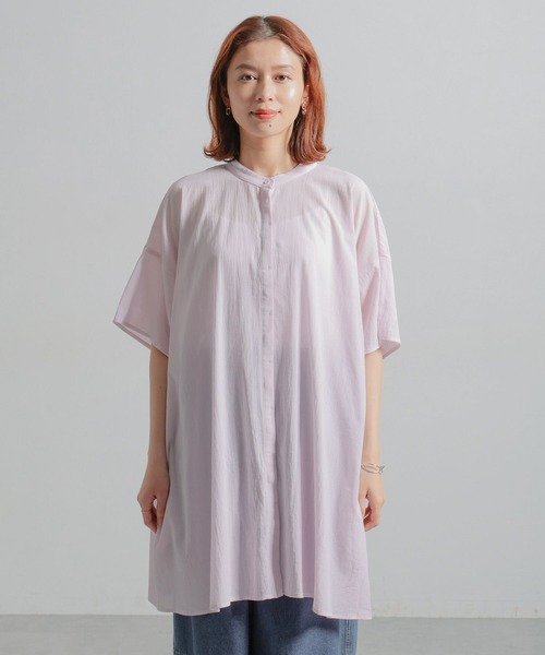 studio CLIP（スタディオクリップ）の「コットンボイルチュニックワンピース（チュニック・レディース・ブラック/ライトグレー/ピンク・FREE）」の15枚目の写真