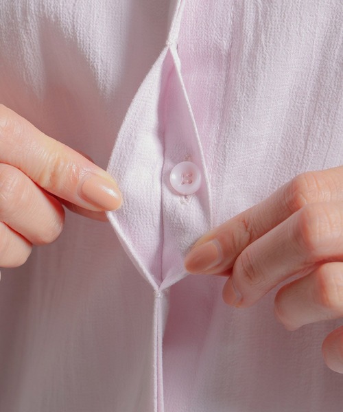 studio CLIP（スタディオクリップ）の「コットンボイルチュニックワンピース（チュニック・レディース・ブラック/ライトグレー/ピンク・FREE）」の8枚目の写真