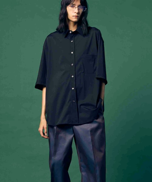 MAISON SPECIAL(メゾンスペシャル)の「《UNISEX》High Tension Prime-Over Short Sleeve Shirt/ハイテンションプライムオーバーショートスリーブシャツ【MAISON SPECIAL/メゾンスペシャル】(シャツ/ブラウス・メンズ・ブラック/グレイッシュベージュ/チャコールグレー/ブラウン・0/2/1)」の19枚目の写真