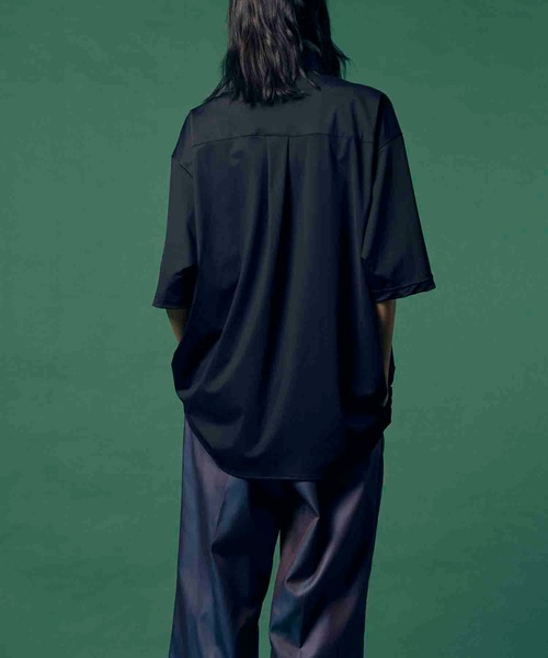 MAISON SPECIAL(メゾンスペシャル)の「《UNISEX》High Tension Prime-Over Short Sleeve Shirt/ハイテンションプライムオーバーショートスリーブシャツ【MAISON SPECIAL/メゾンスペシャル】(シャツ/ブラウス・メンズ・ブラック/グレイッシュベージュ/チャコールグレー/ブラウン・0/2/1)」の18枚目の写真