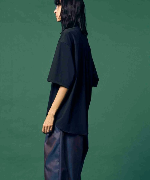 MAISON SPECIAL(メゾンスペシャル)の「《UNISEX》High Tension Prime-Over Short Sleeve Shirt/ハイテンションプライムオーバーショートスリーブシャツ【MAISON SPECIAL/メゾンスペシャル】(シャツ/ブラウス・メンズ・ブラック/グレイッシュベージュ/チャコールグレー/ブラウン・0/2/1)」の17枚目の写真