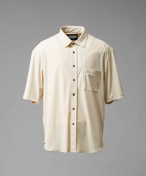 MAISON SPECIAL(メゾンスペシャル)の「《UNISEX》High Tension Prime-Over Short Sleeve Shirt/ハイテンションプライムオーバーショートスリーブシャツ【MAISON SPECIAL/メゾンスペシャル】(シャツ/ブラウス・メンズ・ブラック/グレイッシュベージュ/チャコールグレー/ブラウン・0/2/1)」の15枚目の写真