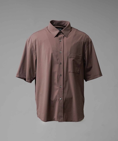 MAISON SPECIAL(メゾンスペシャル)の「《UNISEX》High Tension Prime-Over Short Sleeve Shirt/ハイテンションプライムオーバーショートスリーブシャツ【MAISON SPECIAL/メゾンスペシャル】(シャツ/ブラウス・メンズ・ブラック/グレイッシュベージュ/チャコールグレー/ブラウン・0/2/1)」の14枚目の写真