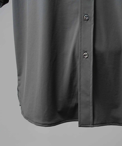 MAISON SPECIAL(メゾンスペシャル)の「《UNISEX》High Tension Prime-Over Short Sleeve Shirt/ハイテンションプライムオーバーショートスリーブシャツ【MAISON SPECIAL/メゾンスペシャル】(シャツ/ブラウス・メンズ・ブラック/グレイッシュベージュ/チャコールグレー/ブラウン・0/2/1)」の8枚目の写真