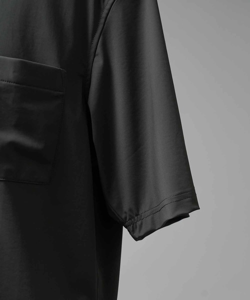 MAISON SPECIAL(メゾンスペシャル)の「《UNISEX》High Tension Prime-Over Short Sleeve Shirt/ハイテンションプライムオーバーショートスリーブシャツ【MAISON SPECIAL/メゾンスペシャル】(シャツ/ブラウス・メンズ・ブラック/グレイッシュベージュ/チャコールグレー/ブラウン・0/2/1)」の9枚目の写真