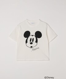 SHIPS（シップス）の「SHIPS any: /ミッキーマウス/ サイン & ポージング Tシャツ<KIDS>◇（Tシャツ/カットソー）」
