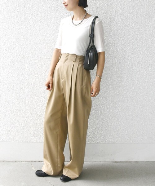 SHIPS(シップス)の「シアー フライス レイヤード TEE(Tシャツ/カットソー・レディース・ピンク/ホワイト/ブラック・ONE SIZE)」の11枚目の写真