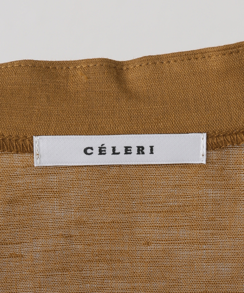 CELERI(セルリ)の「CELERI サイドスリット ドレス(ワンピース・レディース・キャメル・FREE)」の10枚目の写真