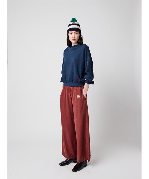 BOBO CHOSES（ボボショーズ）の「Pink flared long pants（その他パンツ・レディース・バーガンディー・L/M/S/XL/XS）」の4枚目の写真