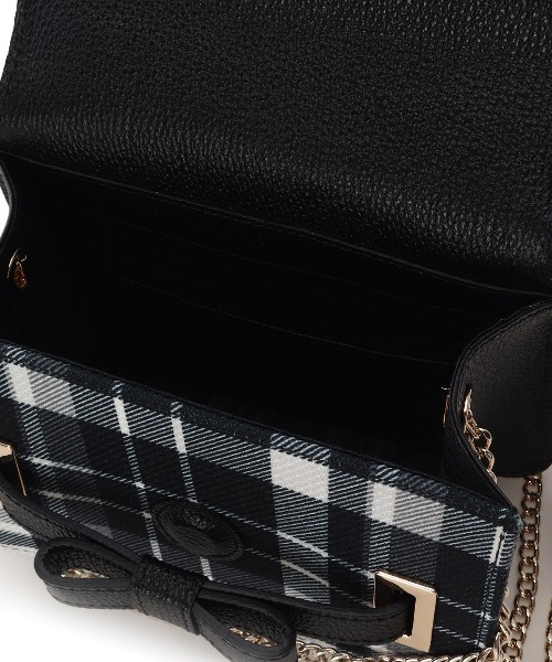 Samantha Thavasa(サマンサタバサ)の「チェック柄エムシュシュⅢ ショルダーバッグ 小サイズ(ショルダーバッグ・レディース・オフホワイト/ブラック/グレイッシュベージュ・FREE)」の7枚目の写真